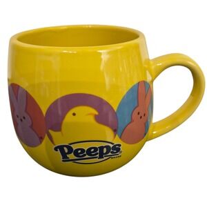 PEEPS Yellow Chick Easter Bunny Ceramic Mug Cup Kids Coffee Tea Drinkware
